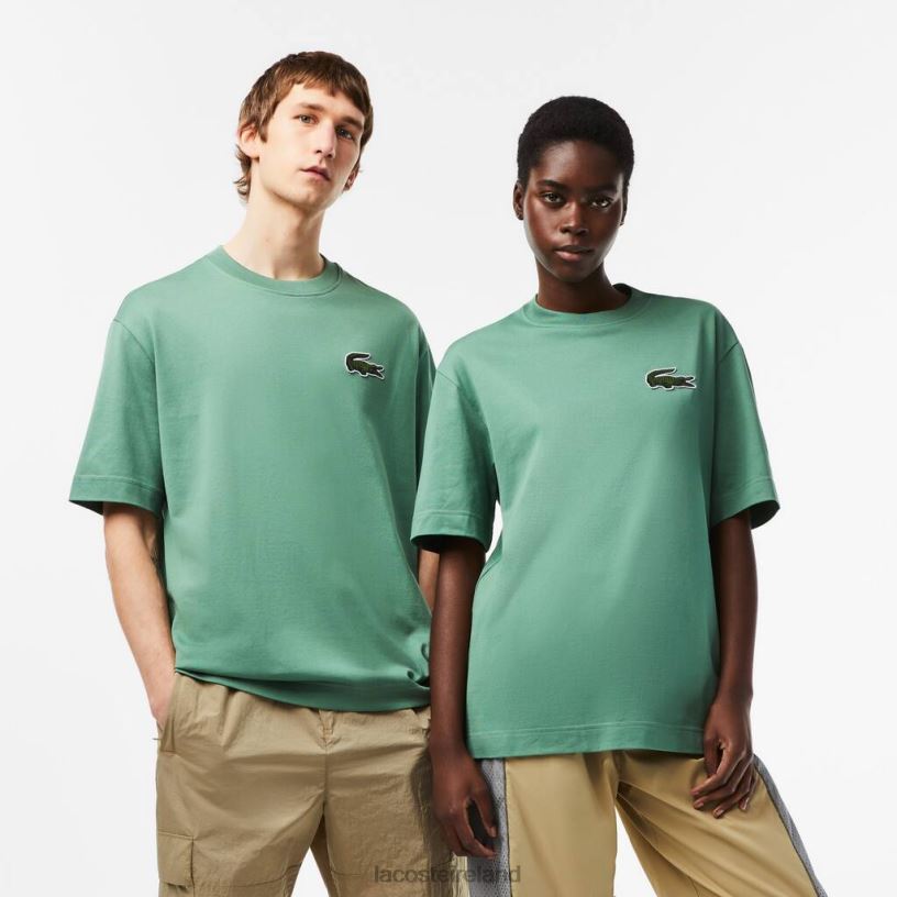 Khaki green lacoste t shirt 2025